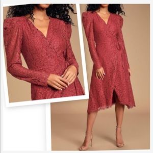 🆕Ali & Jay Lace Long Sleeve Wrap Dress😍